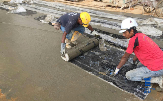 森林城市PCM卷材施工場地 防水材料