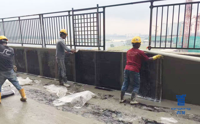 青龍海外防水施工隊施工 防水材料