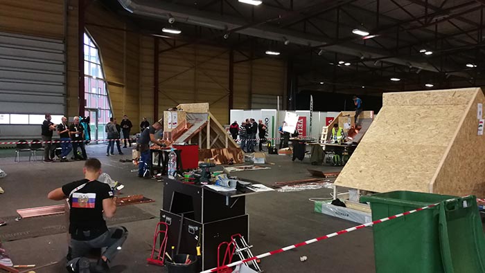 防水比賽現(xiàn)場(chǎng) 防水材料