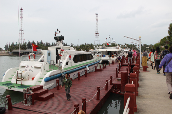 青龍團隊進入游輪準備起航 青龍三亞年會
