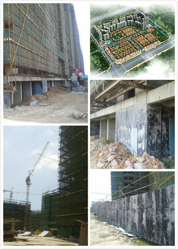 碧桂園地下室防水工程大量采用青龍反應粘防水卷材 江門防水